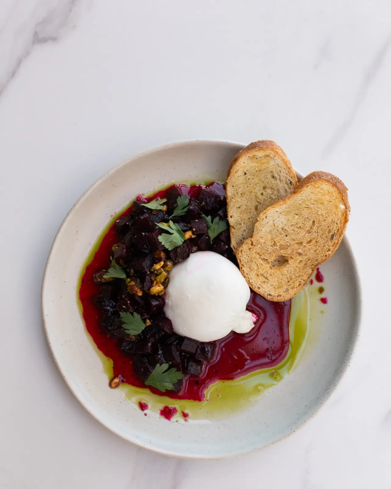 Beets and burrata