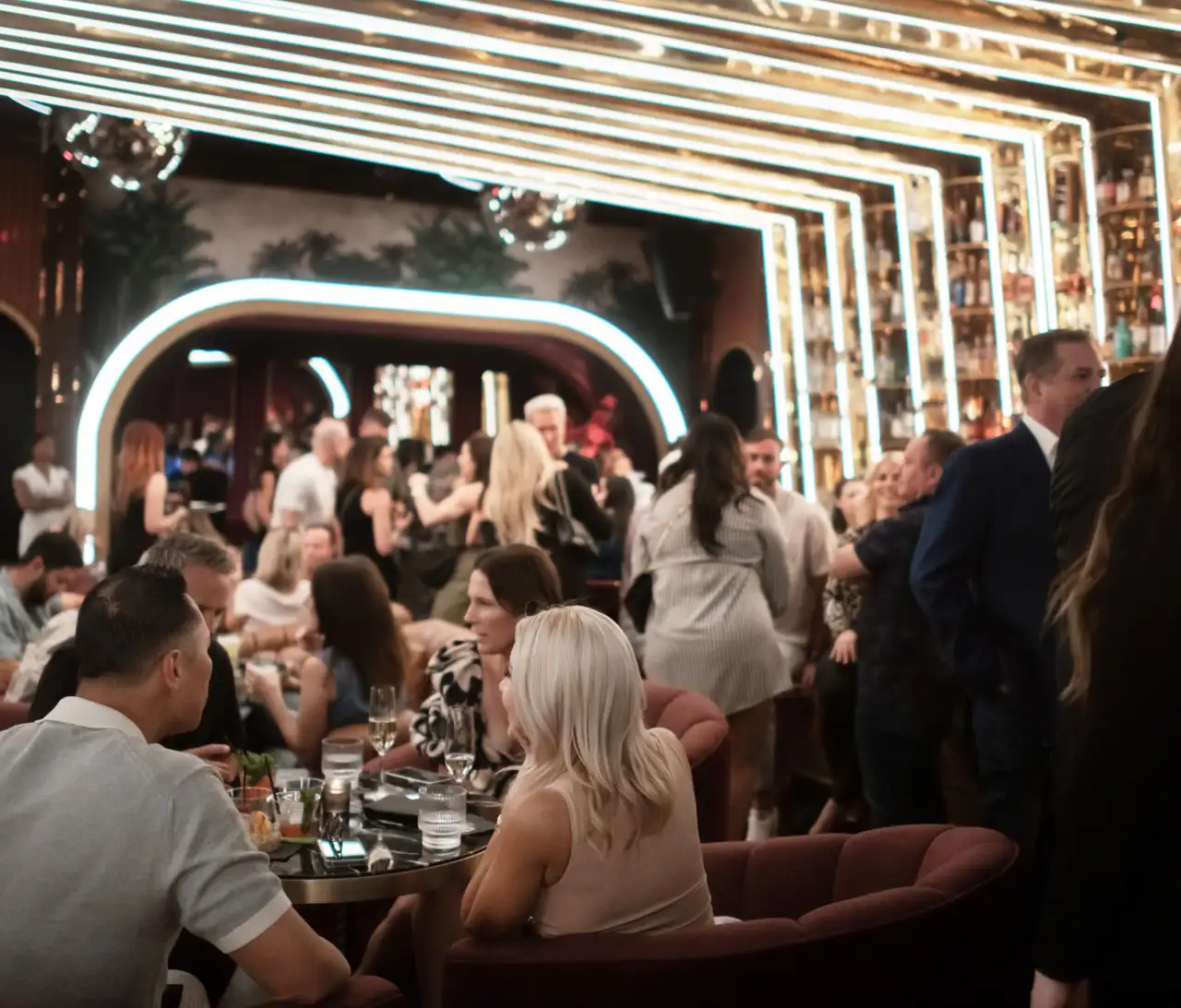 A full room for a private event at Tell Your Friends